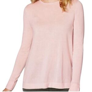 J. Jill Pale Pink Scoop Neck Washable Merino Wool Sweater XS